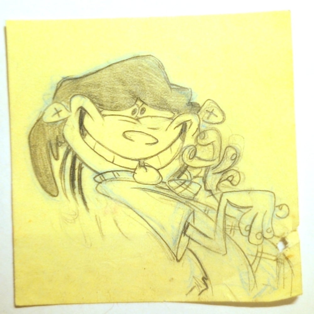 Ed Edd Eddy Original Double Dee Drawing - Raven Molisee